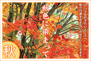 季節のおでかけ観光企画 「秋」